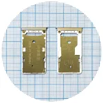 Тримач SIM карти та карти пам'яті Xiaomi Mi Max, Mi Max Pro (сріблястий 2 SIM (1 SIM + Micro SD))