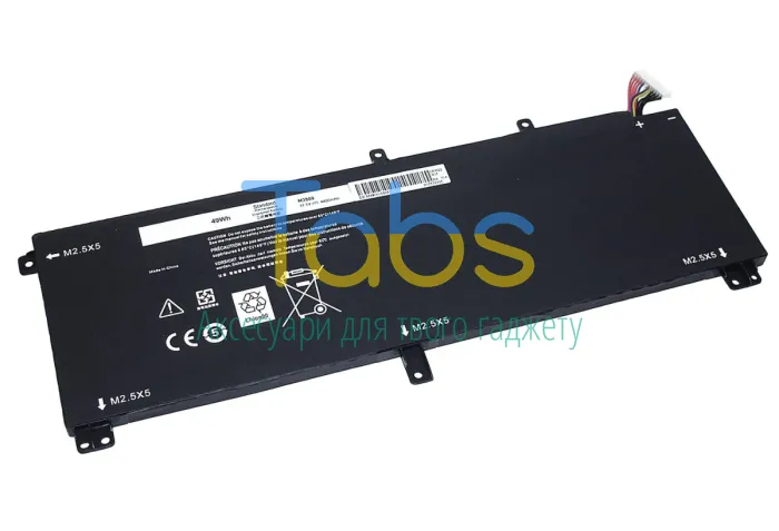 Акумулятор для ноутбука Dell 0H76MY Precision M3800 11.1 В Black 4400 мАг OEM - зображення 1