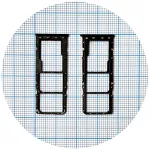 Тримач SIM карти Samsung Galaxy A20 A205F A30 A305F, A50 A505F, A70 A705F (чорний на 2 SIM + MicroSD)
