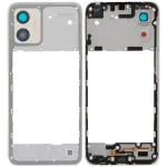 Рамка корпусу Motorola Moto E13 XT2345 (біла зі склом камери)