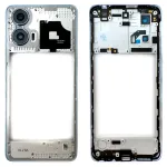 Рамка корпусу Motorola Moto G24 Power (блакитна зі склом камери)