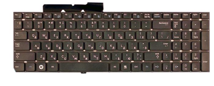 Клавіатура для ноутбука Samsung (QX530, RF510, RF511, SF510, NP-RF510, NP-RF511) Black, (No Frame) UA