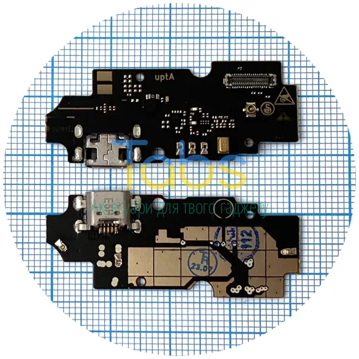 Шлейф ZTE Blade A3 2020 з роз'ємом зарядки та мікрофоном - нижня плата - зображення 1