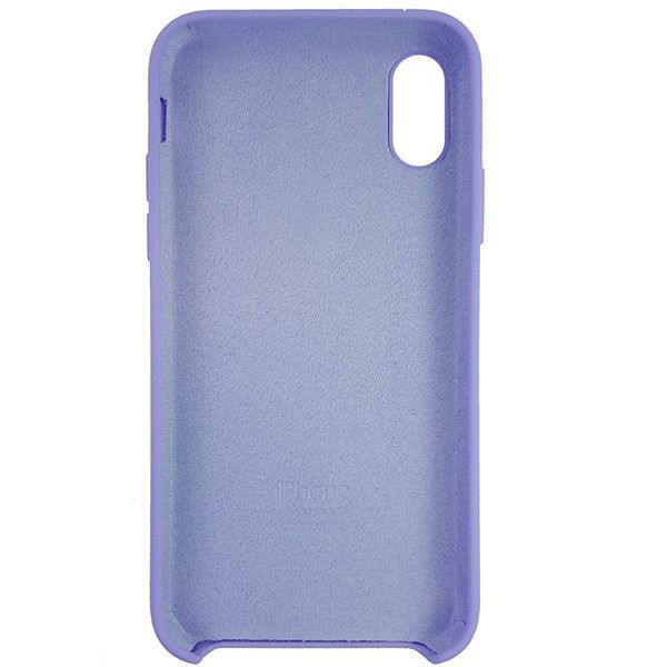 Чохол Copy Silicone Case iPhone X/XS Light Violet (41)