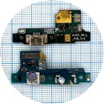 Шлейф Huawei Y5 2017 MYA-U22 L22 з роз'ємом зарядки та мікрофоном V1.0 оригінал 100% - нижня плата