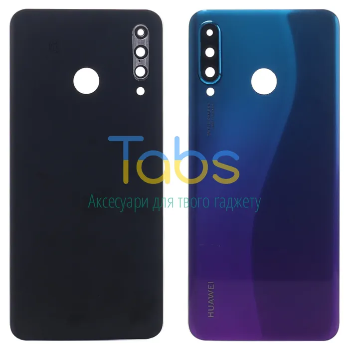Задня кришка для Huawei P30 Lite MAR-LX1 (24MP синя зі склом камери) - зображення 1