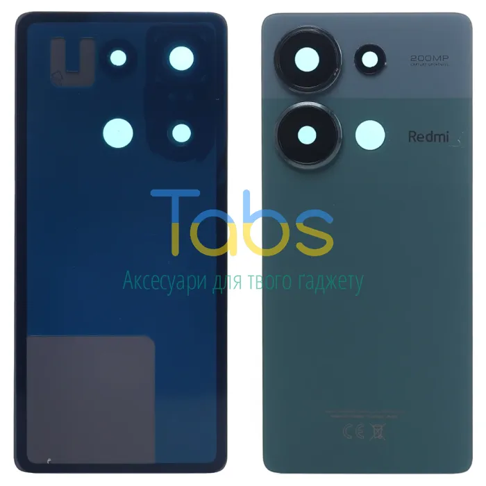 Задня кришка для Xiaomi Redmi Note 13 Pro 4G (зелена зі склом камери) - зображення 1
