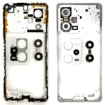 Рамка корпусу Xiaomi Redmi Note 12 Pro 5G (біла зі склом камери)