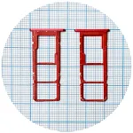 Тримач SIM карти Samsung Galaxy A02s A025F (червоний на 2 SIM + MicroSD)