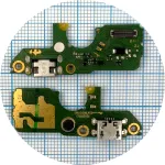 Шлейф Tecno Pop 5 BD2d, BD2p з роз'ємом зарядки та мікрофоном - нижня плата Original Quality