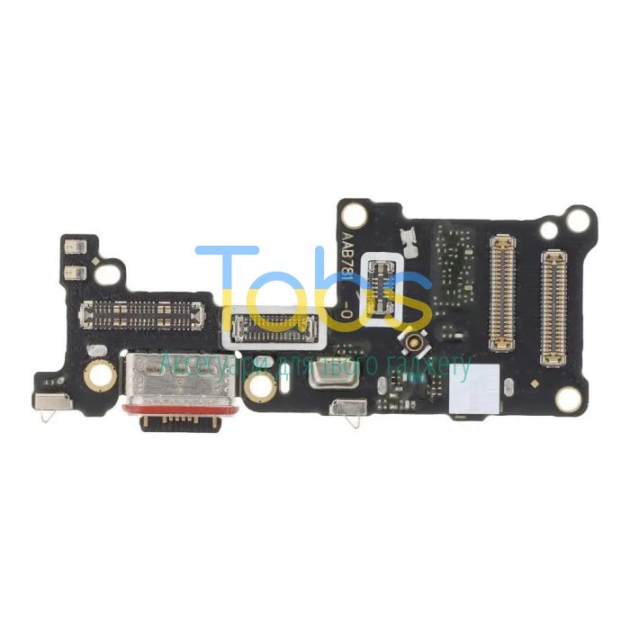 Шлейф для Realme GT 6 RMX3851 з роз'ємами Sim-карти, зарядки та мікрофоном - нижня плата High Quality - изображение 1