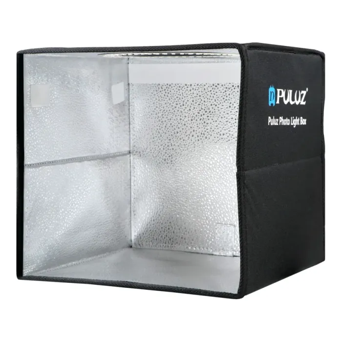 Лайтбокс Puluz PU5027B 25 см Кільц Лампа 6 Фонів Чорний - зображення 1