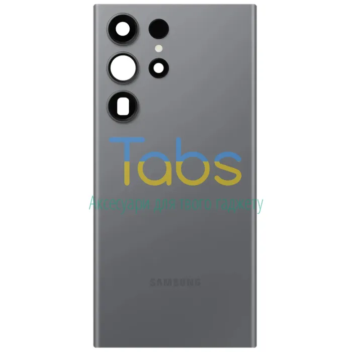 Задня кришка для Samsung Galaxy S23 Ultra 5G S918 (сіра зі склом камери) Original Quality - зображення 2