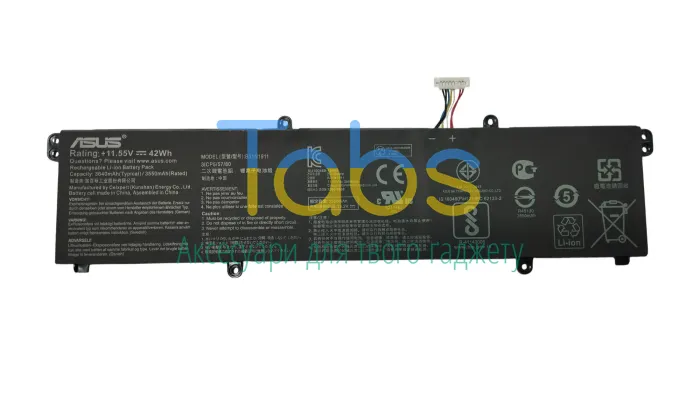 Аккумуляторная батарея для ноутбука Asus B31N1911 A413FF 11.55V Black 3640mAh OEM - зображення 1