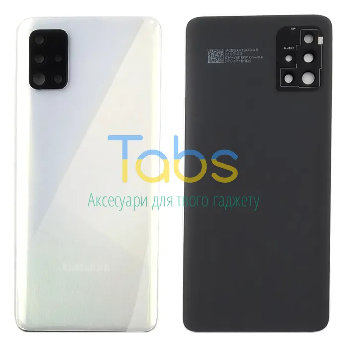 Задняя крышка для Samsung Galaxy A51 2019 A515F (біла зі склом камери) Original Quality - изображение 1