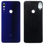 Задняя крышка Xiaomi Redmi Note 7 m1901f7g, Redmi Note 7 Pro m1901f7s (синяя со стеклом камеры)