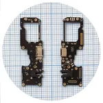 Шлейф Oppo Reno7 CPH2363 з роз'ємом зарядки, навушників та мікрофоном - нижня плата High Quality