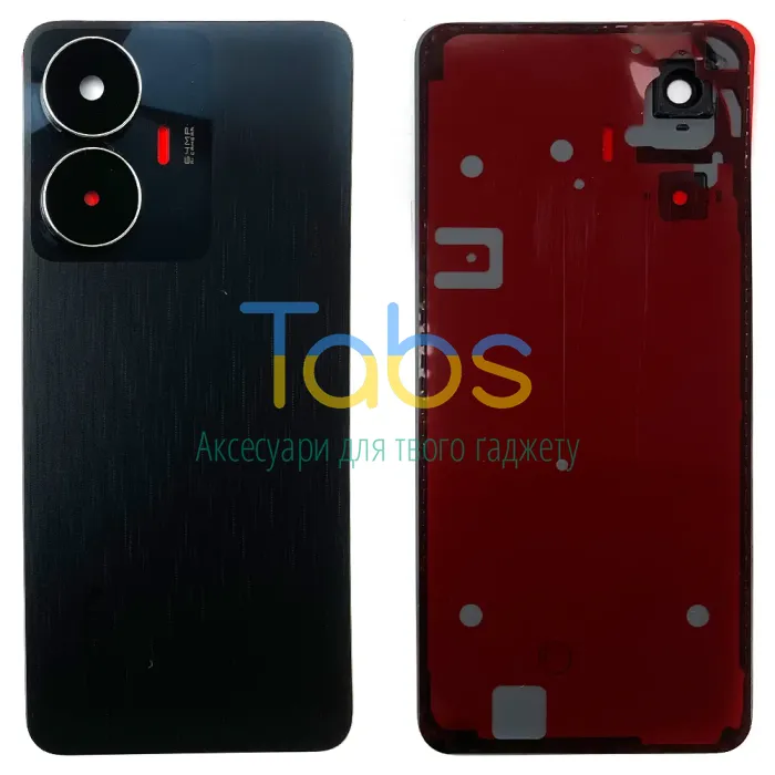 Задня кришка для Realme C55 RMX3710 (чорна зі склом камери) Original Quality - зображення 1