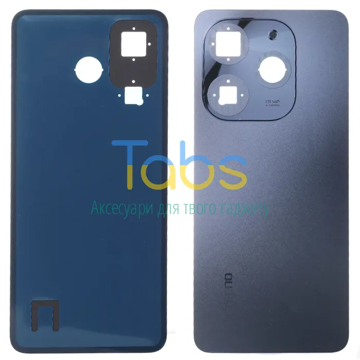 Задняя крышка для Tecno Spark Go 2024 BG6 (чорна зі склом камери) Original Quality - изображение 2