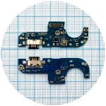 Шлейф Motorola Moto G42 XT2233-2 з роз'ємом зарядки та мікрофоном - нижня плата High Quality