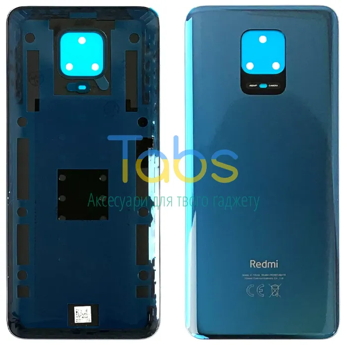 Задня кришка для Xiaomi Redmi Note 9S, Redmi Note 9 Pro Max суміст. Redmi Note 9 Pro (сіра Original New) - зображення 1