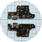 Шлейф Motorola Moto G31 XT2173-3 з роз'ємом зарядки та мікрофоном - нижня плата High Quality