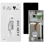 Дисплей для Samsung Galaxy S22 Ultra 5G S908 з тачскріном (оригінальний 100% з сріблястою рамкою)