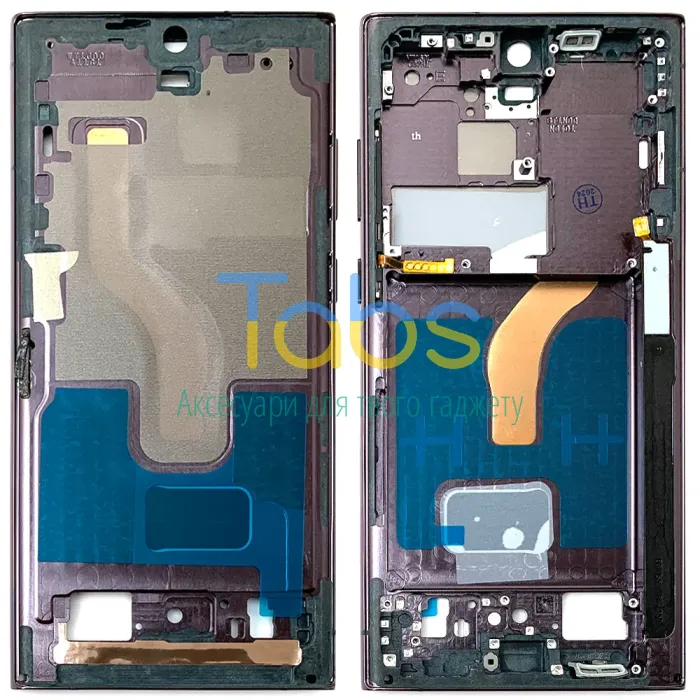 Рамка дисплея Samsung Galaxy S22 Ultra 5G (чорна ) Original Quality - изображение 1