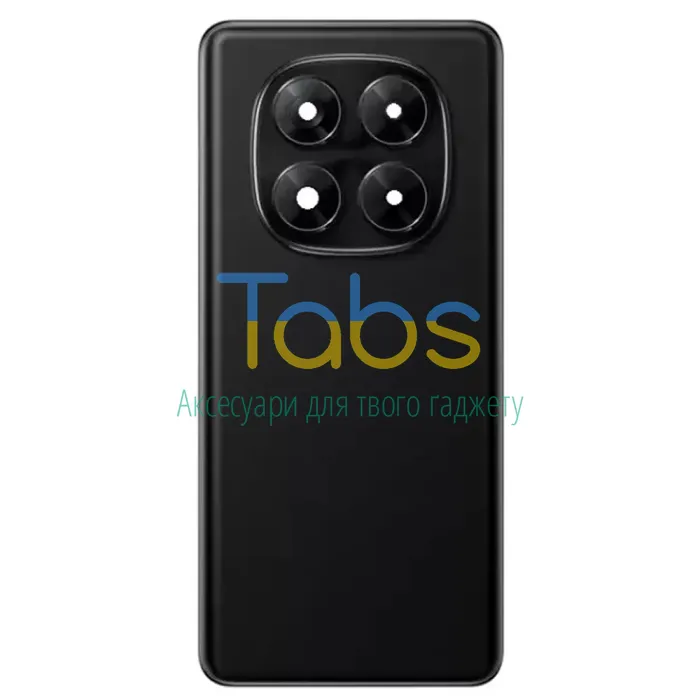 Задняя крышка для Xiaomi Redmi Note 14 Pro 4G (чорна зі склом камери) Original Quality - изображение 1