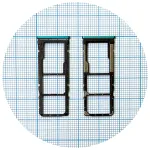 Тримач SIM карти Xiaomi Redmi Note 9S, Note 9 Pro, Note 9 Pro Max (синій на 2 SIM + MicroSD)