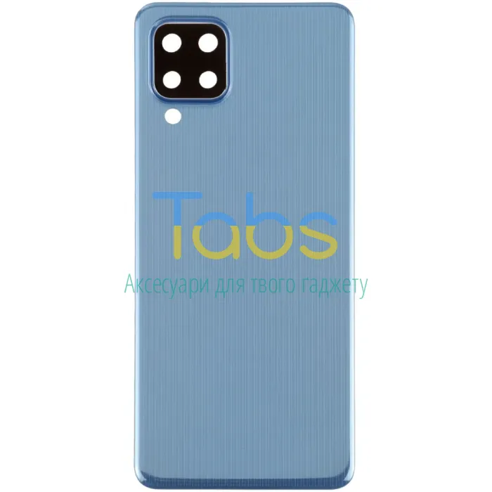 Задня кришка для Samsung Galaxy M32 M325 (блакитна зі склом камери) Original Quality - зображення 1