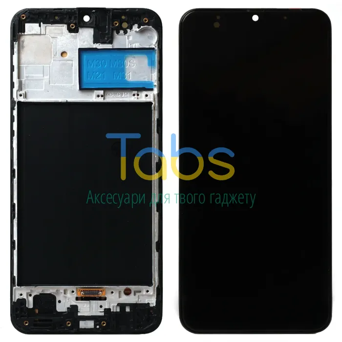 Дисплей для Samsung Galaxy M21 M215F, M30s M307F з тачскріном і рамкою (OLED) - зображення 1
