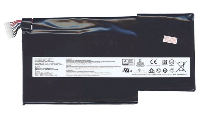 Батарея для ноутбука MSI BTY-M6J GS73VR Stealth Pro 11.4V Black 5700mAh Orig