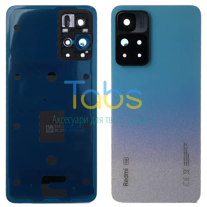 Задня кришка для Xiaomi Redmi Note 11 Pro+ Plus 5G (блакитна Original New зі склом камери) - зображення 1