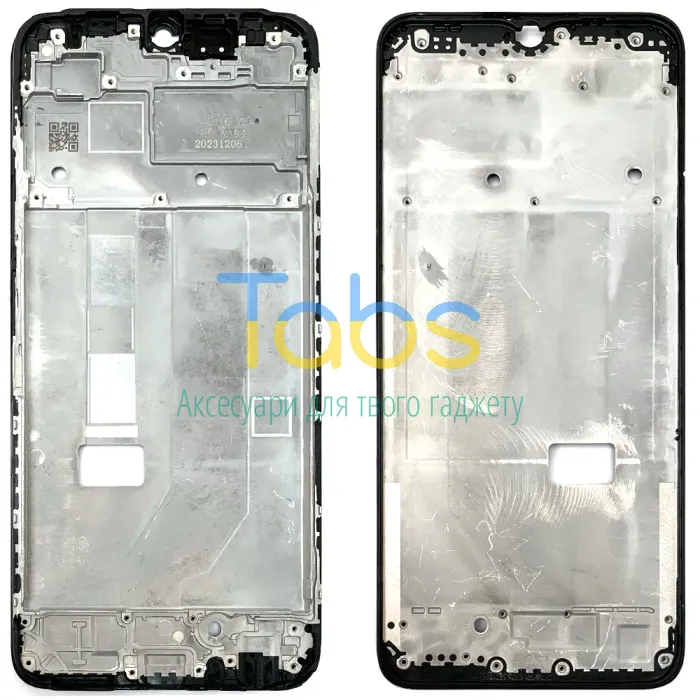 Рамка дисплея Oppo A18, A38 (чорна) - зображення 1