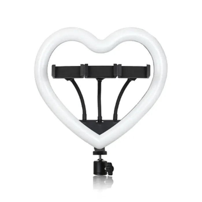 Лампа RGB JM33-13 33cm (Heart Style) з трьома тримачами Чорний - зображення 1
