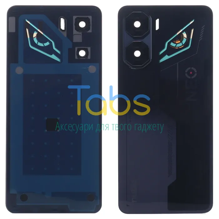 Задня кришка для ZTE Nubia Neo 3 5G (чорна оригінал OEM зі склом камери) - зображення 1
