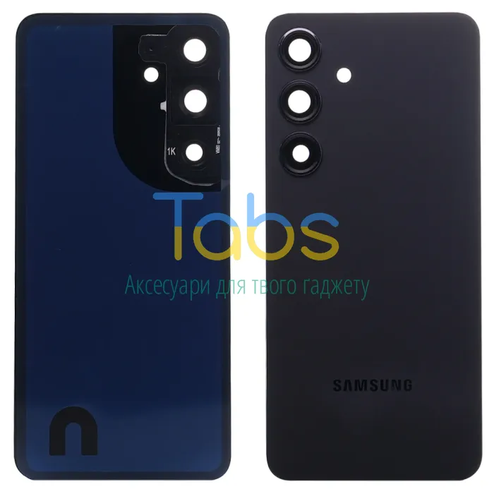 Задня кришка для Samsung Galaxy S24 S921 (чорна, Onyx Black зі склом камери) Original Quality - зображення 1