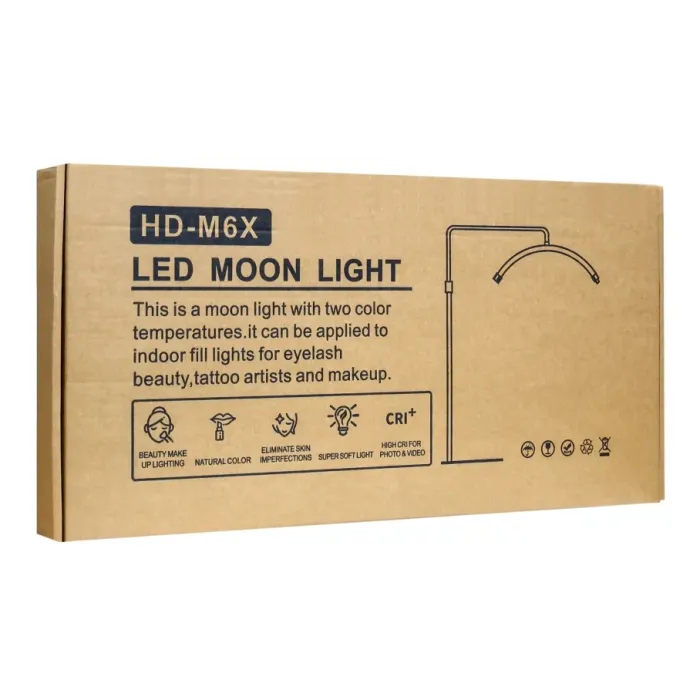 LED Лампа Moon Підлогова M6X 24" Чорний - зображення 3