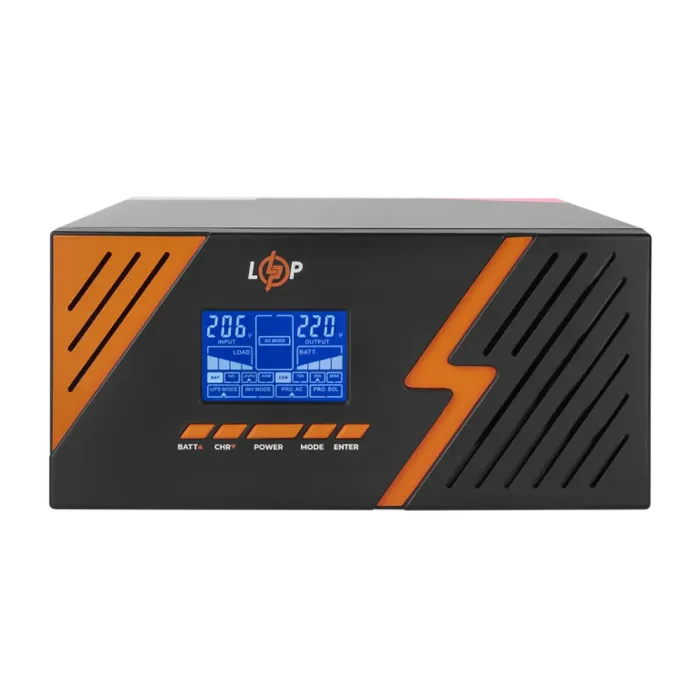 ДБЖ з правильною синусоїдою 12V LPM-PSW-1500VA (1050Вт) Чорний (LP22754)