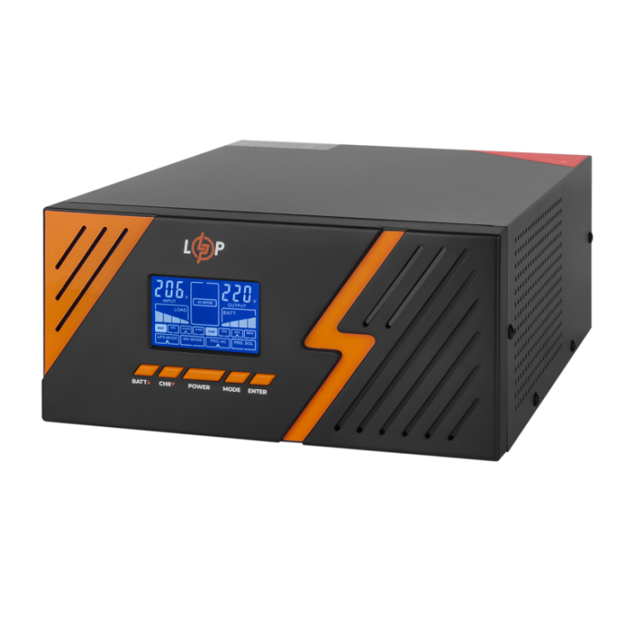 ДБЖ з правильною синусоїдою 12V LPM-PSW-1500VA (1050Вт) Чорний (LP22754)