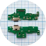 Шлейф Motorola Moto G60s XT2133-2 з роз'ємом зарядки та мікрофоном - нижня плата High Quality
