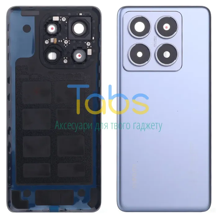 Задня кришка для Xiaomi 14T Pro (блакитна Original New зі склом камери) - зображення 1