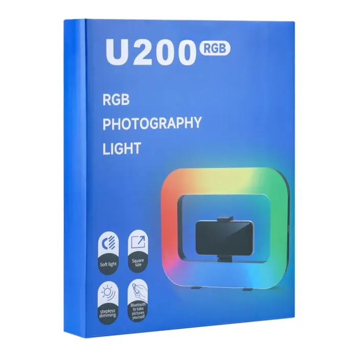 Студійна LED Лампа RGB U200 8000mAh Чорний - зображення 2