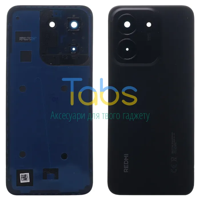 Задня кришка для Xiaomi Redmi 15C 4G Global 25078RA3EL 169 мм (чорна Original New зі склом камери) - зображення 1