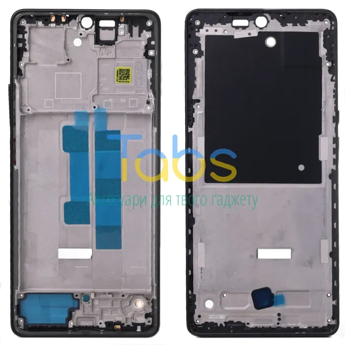 Рамка дисплея Xiaomi Redmi Note 13 Pro 4G, Poco M6 Pro 4G (чорна ) Original Quality - зображення 1