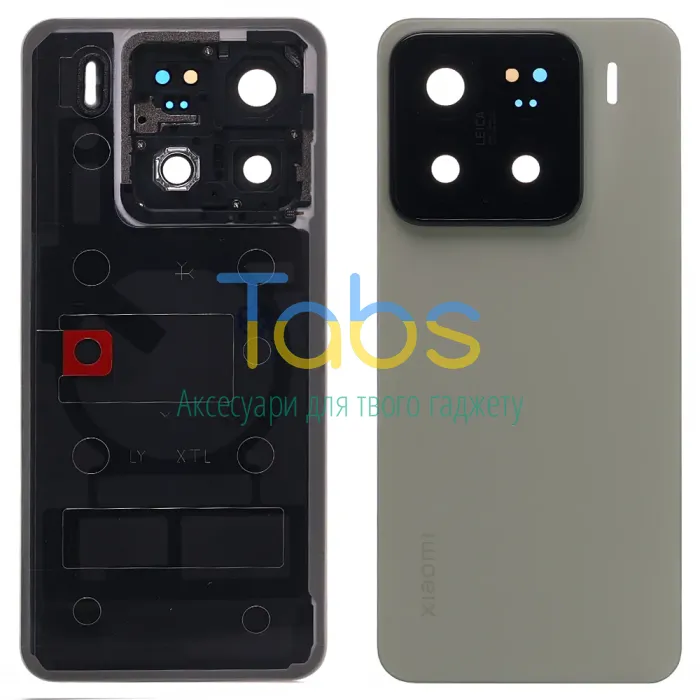 Задня кришка для Xiaomi 15 (зелена оригінал OEM зі склом камери) - зображення 1