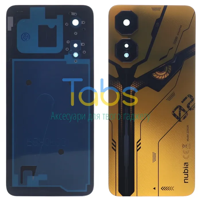 Задня кришка для ZTE Nubia Neo 2 5G (жовта оригінал OEM зі склом камери) - зображення 1