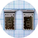Тримач Sim картки Samsung Galaxy S21 FE 5G G990 (сріблястий 2 SIM)