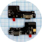 Шлейф Xiaomi Redmi 13 з роз'ємом зарядки та мікрофоном - нижня плата Original Quality